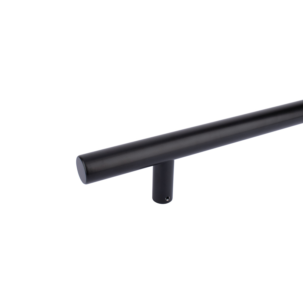 SOX 316 Single Inline T-Bar Pull Handle Matt Black - 1200mm